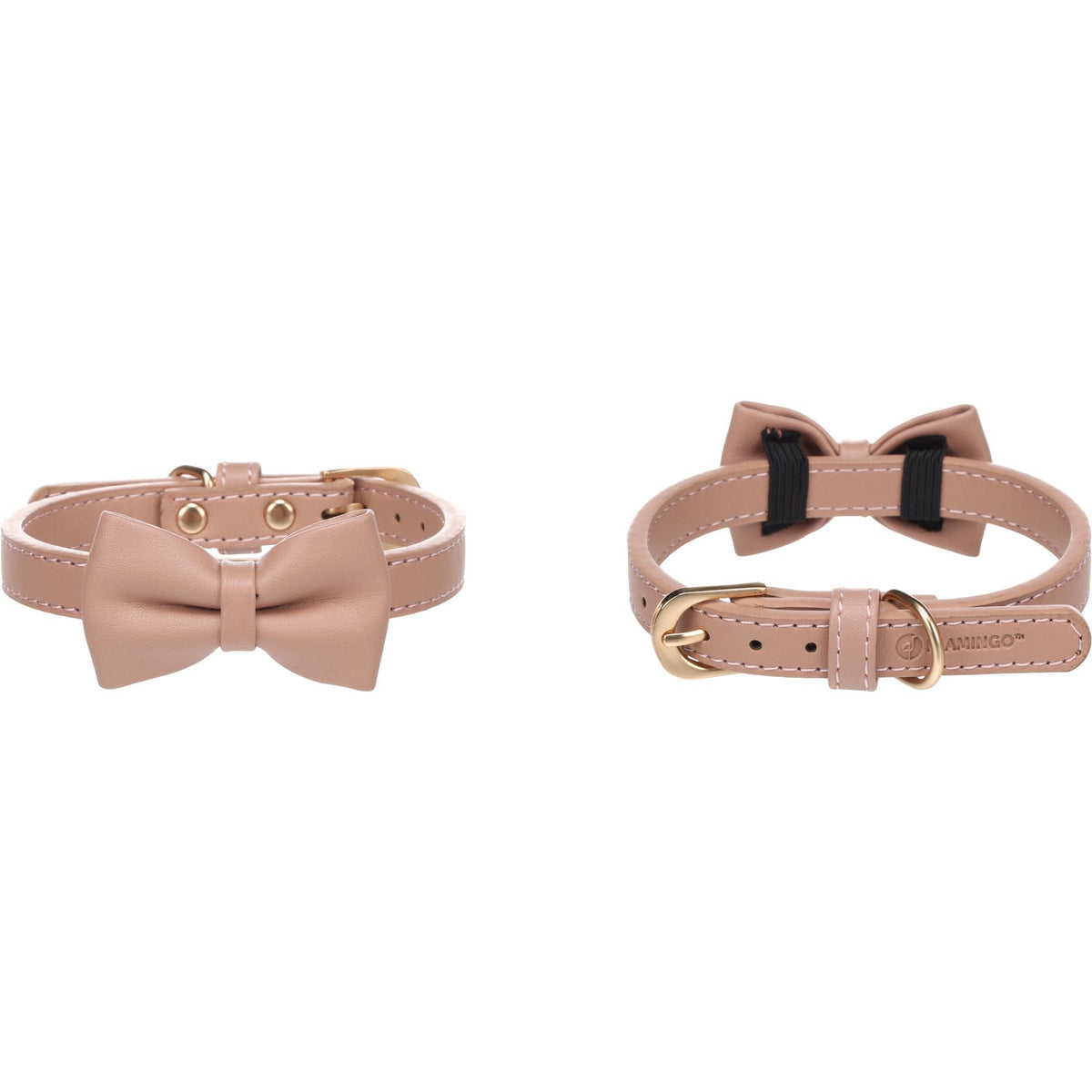 Flamingo Artifical Collar With Bow Tie Nela Pink S