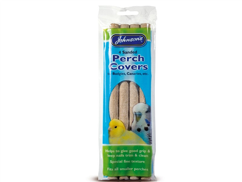 Johnsons Vet Budgie Sand Perch Cover 4PC (Bird)