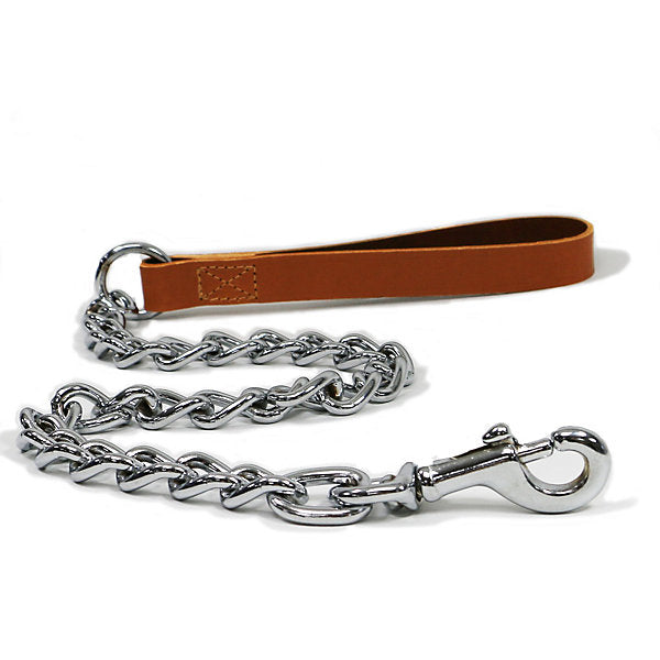 Ancol Extra Heavy Chain Lead Tan 80cm
