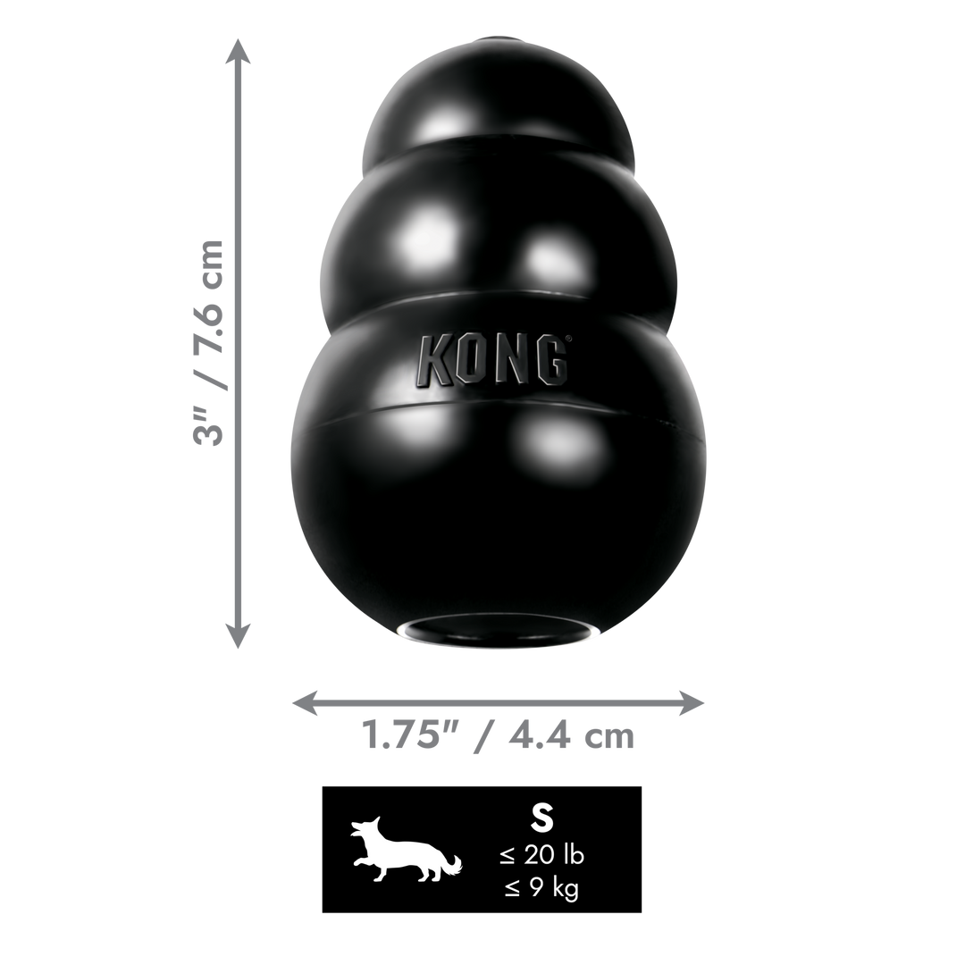 KONG Toy Extreme Black-Small, dimensions