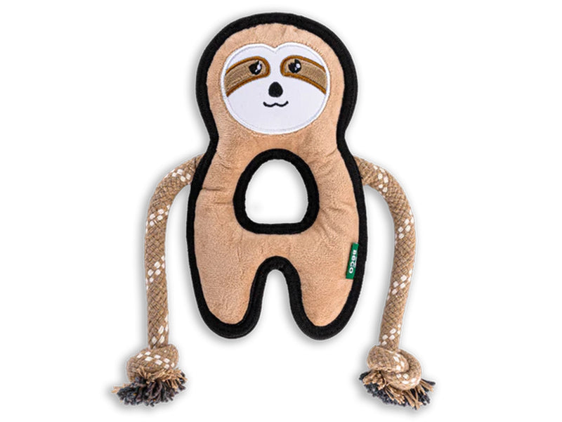 Beco Recycled Rough Tough Sloth Toy Medium (Dog) 