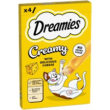 Dreamies Creamy Cat Treats with Cheese 4x10g