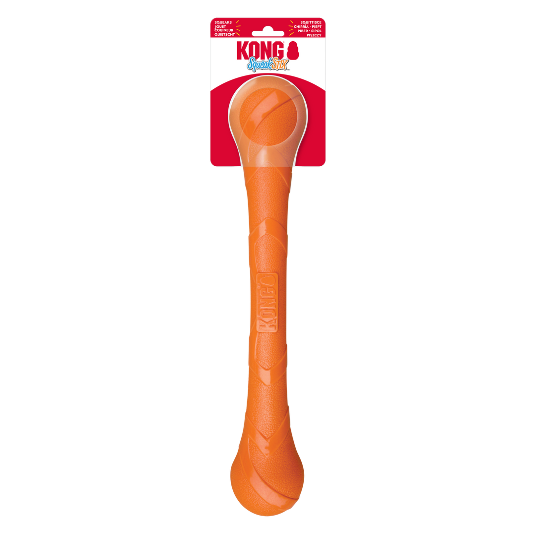 KONG Squeakstix Large Dog Toy, in packaging