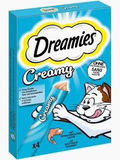 Dreamies Creamy Cat Treats with Salmon 40g