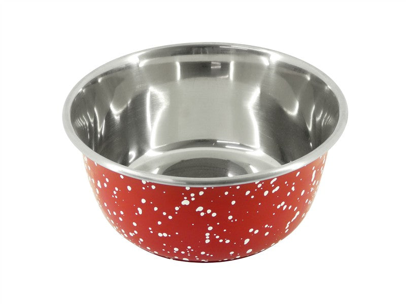Cheeko Granite Red Stainless Steel Bowl 860ml (Dog) 