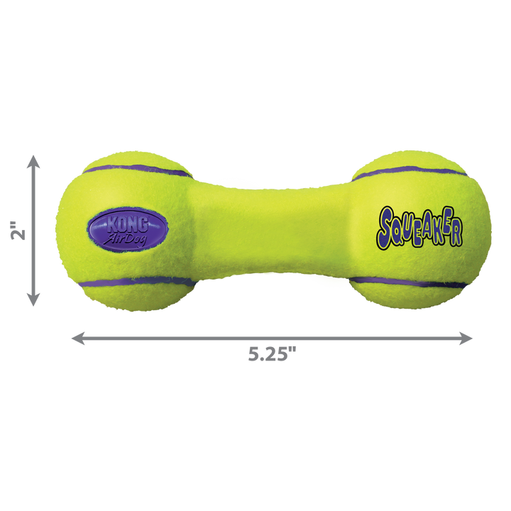 KONG Airdog Dumbbell Small Dog Toy, dimensions