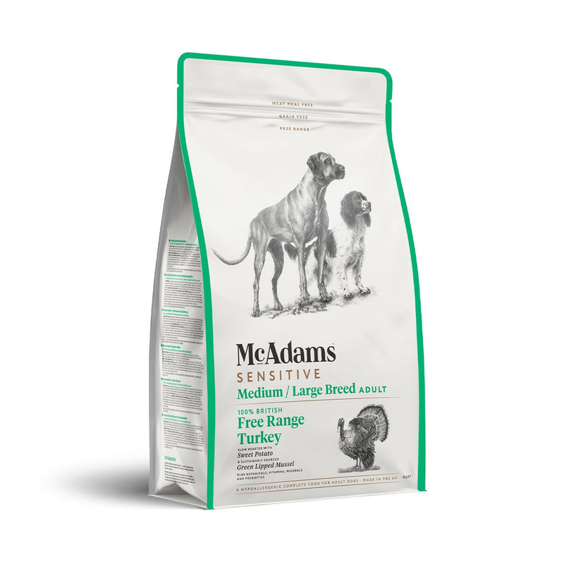 McAdams Senstive Medium/Large Breed Adult Free Range Turkey 2kg