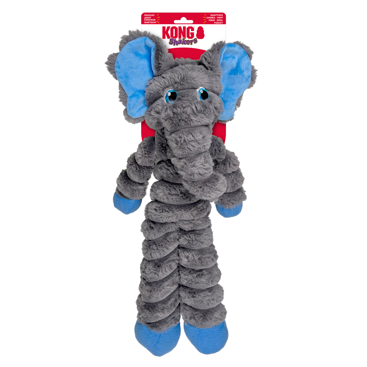 KONG Shakers Crumples Elephant Extra Large, in packaging