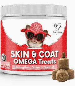 NutriPaw Skin &amp; Coat Omega Treat 120s