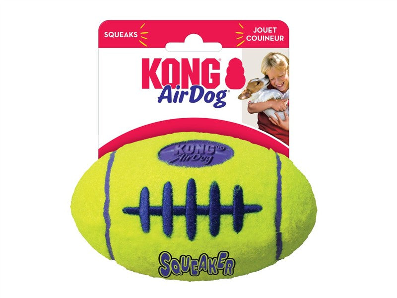 KONG Air Squeaker Rugby USA Football Medium (Dog) 