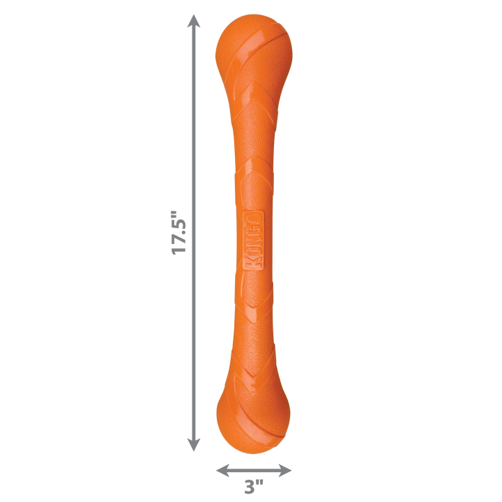 KONG Squeakstix Large Dog Toy, dimensions