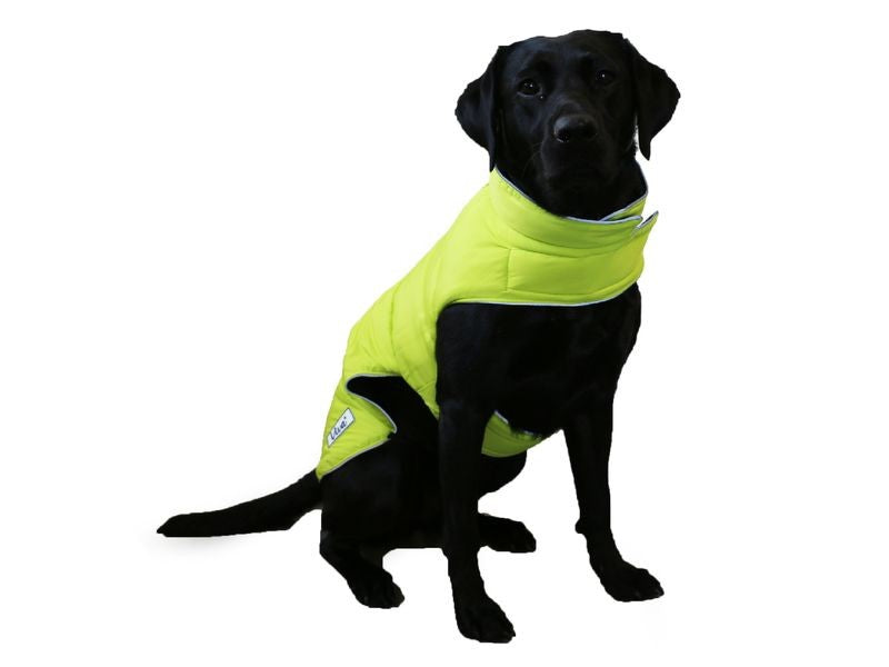 Ancol Viva Reversible Coat Black/Hivis 50cm Large 