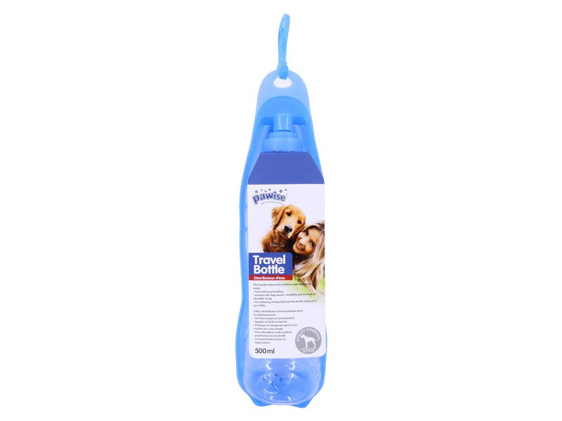 Pawise Travel Water Bottle 500ml Handy Drinker (Dog) 