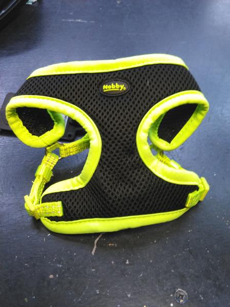 Nobby Harness Black Mesh Reflect neon yellow l 33-41 cm + 37 cm w 10 mm