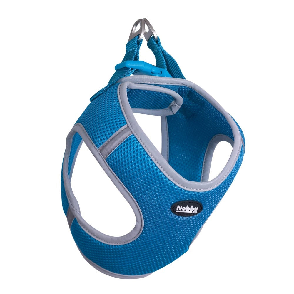 Nobby Mesh Harness Delight light blue M chest 38-43 cm waist 45-50 cm 20 mm