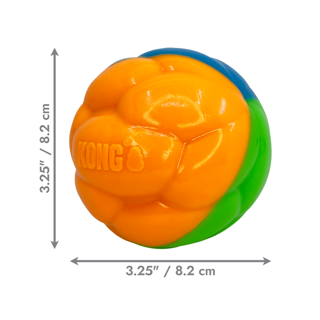 KONG Twistz High Viz Ball Large, dimensions
