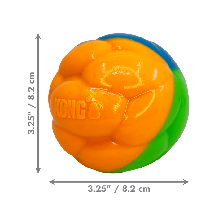 KONG Twistz High Viz Ball Large, dimensions