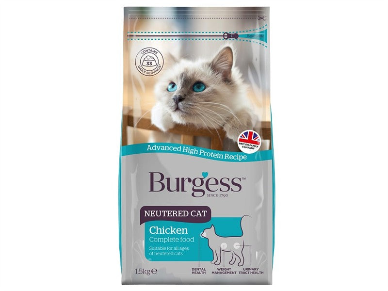 Burgess Neutered Cat 1.5kg