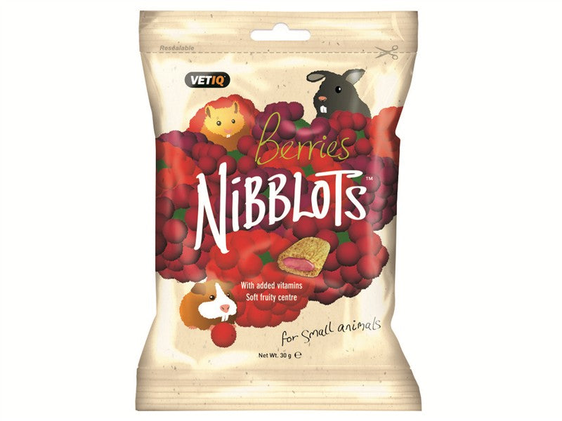 Vetiq Nibblots Small/Medium. Animal Berries 30g (Small Animal) 