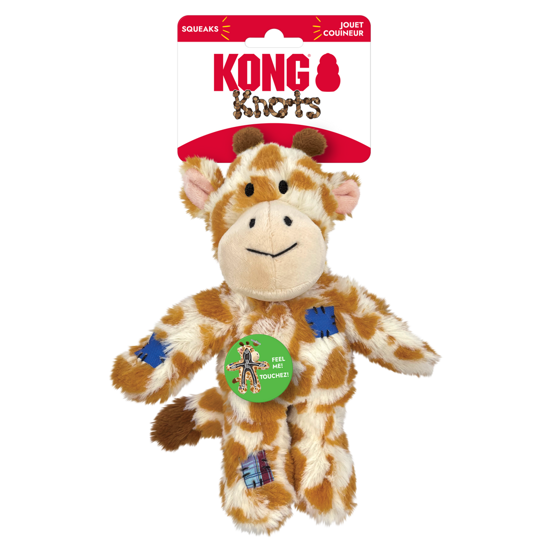 KONG Wild Knots Giraffe Small/Medium 29cm, in packaging