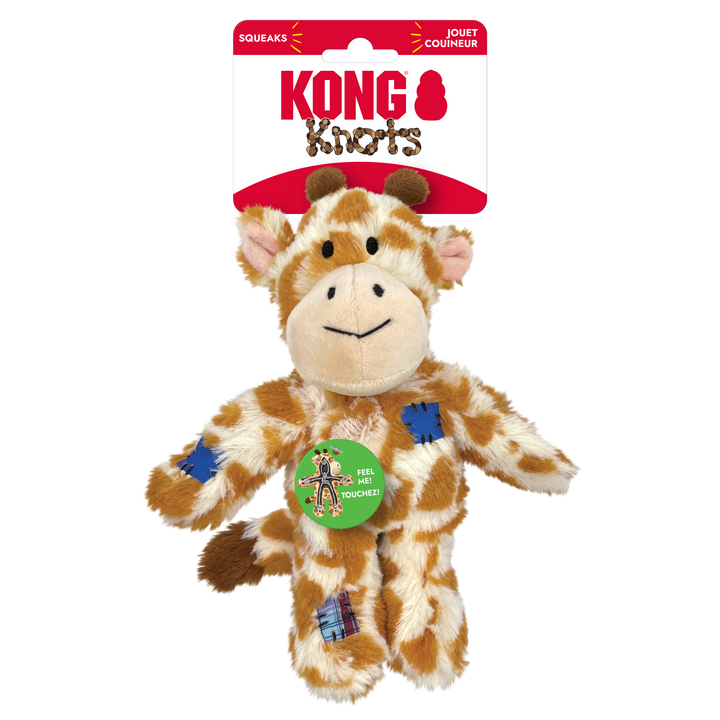 KONG Wild Knots Giraffe Small/Medium 29cm, in packaging