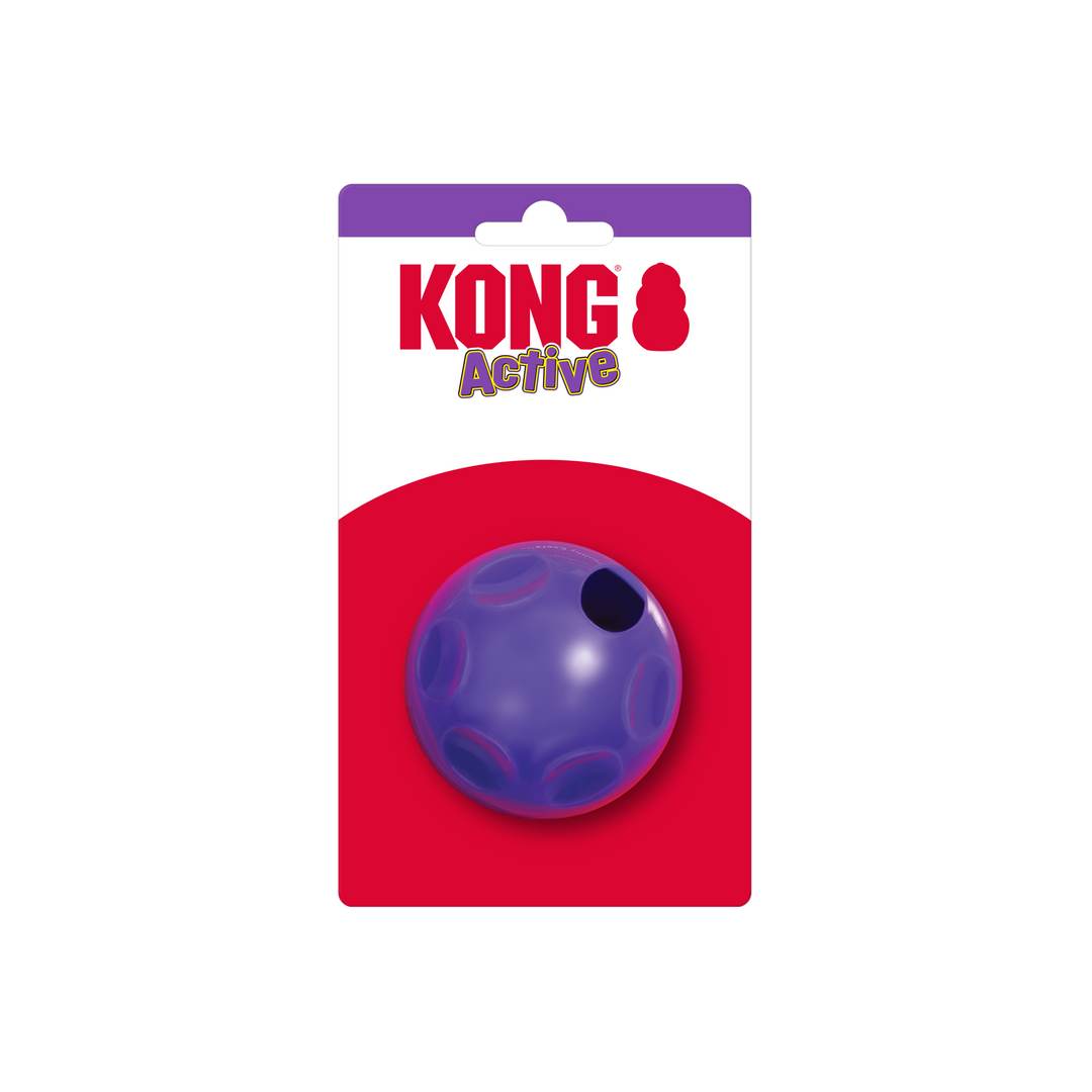 KONG Active Treat Dispensing Ball Cat, in packaging
