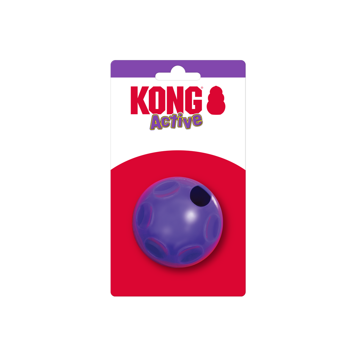 KONG Active Treat Dispensing Ball Cat, in packaging
