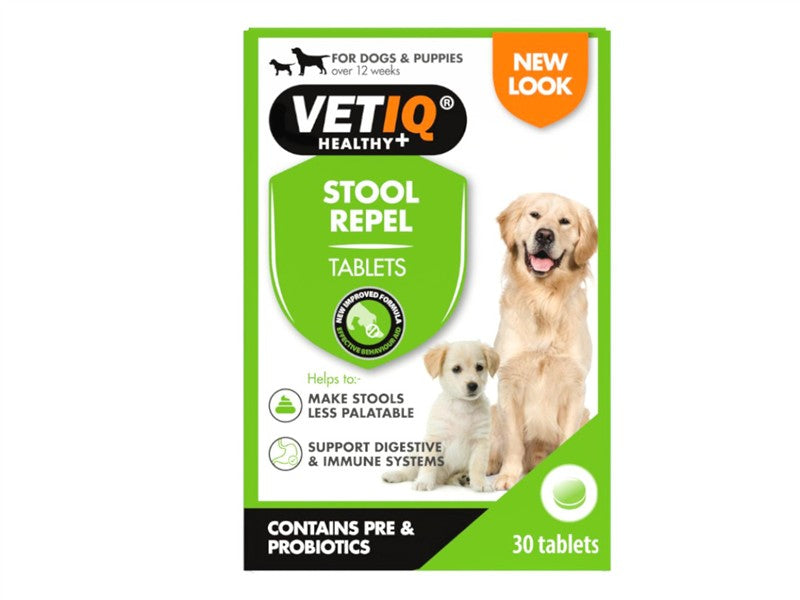 Vetiq Stool Repel Dog &amp; Puppy 30 Tab 
