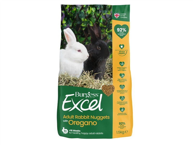 Burgess Excel Rabbit Adult Oregano 1.5kg 