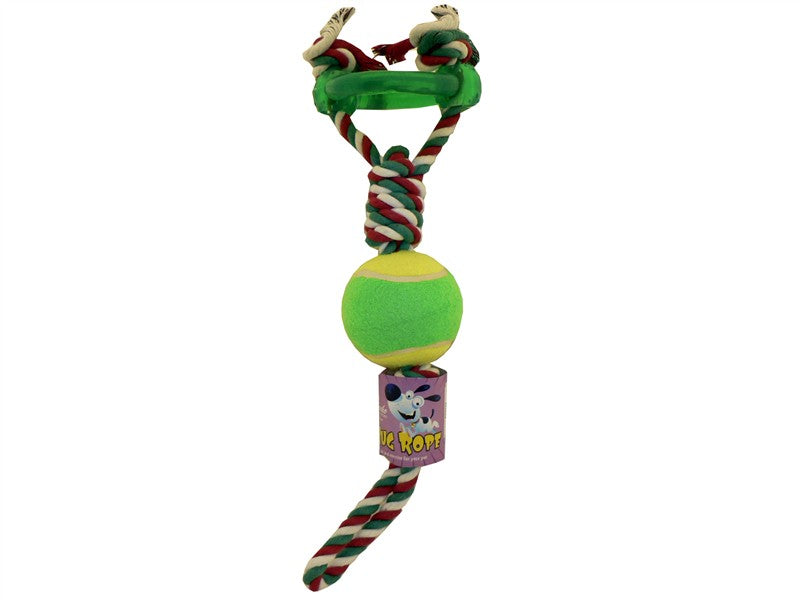 Cheeko Big Tug 50cm with Ball &amp;Chew Ring Dog Chew Toy 