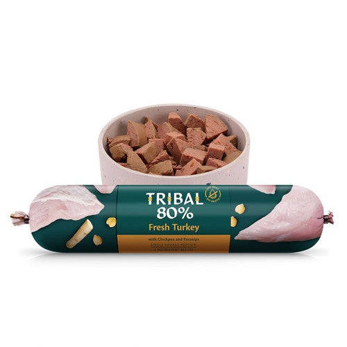 Tribal Dog 300g Turkey Grain-Free Sausage Chubb 