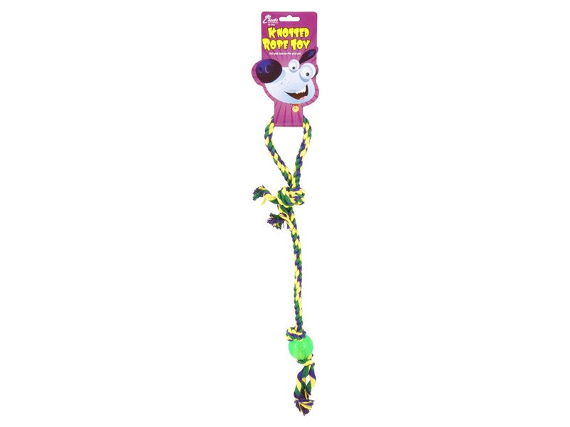 Cheeko Extra Long Rope Tug with BALL54CM (Dog) 