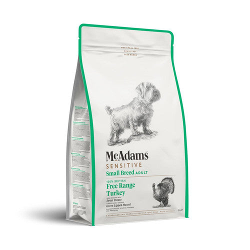 McAdams Sensitive Small Breed Adult Free Range Turkey 2kg