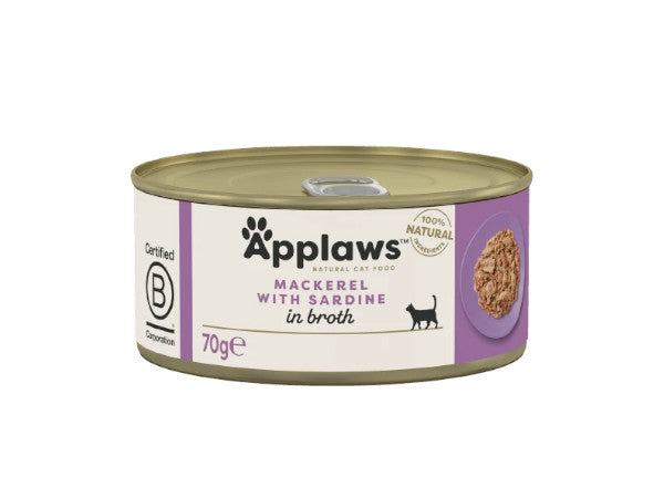 Applaws Mackerel&amp;Sard 70g Cat Food Tin