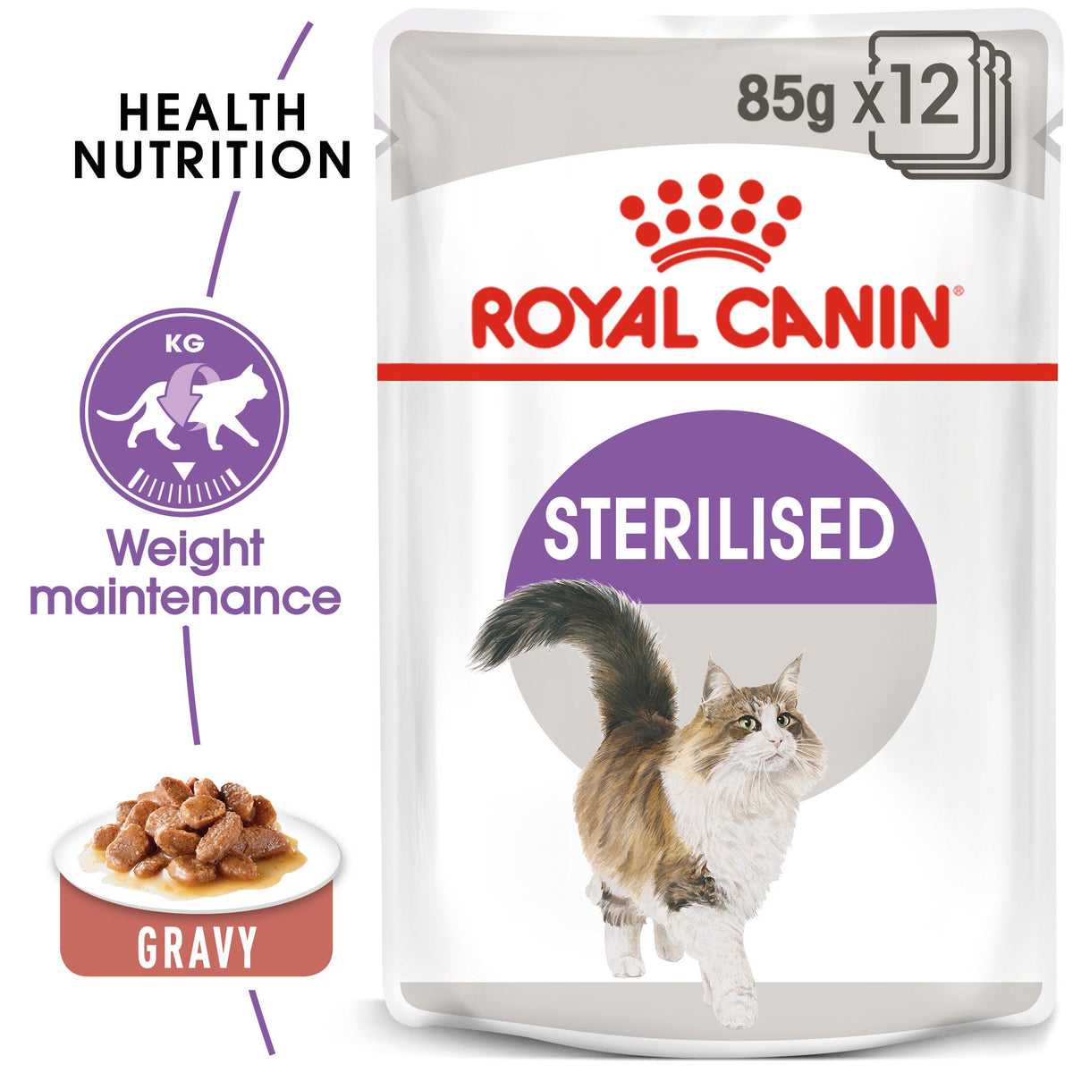 Royal Canin Sterilised Cat Pouch 85g, view 2