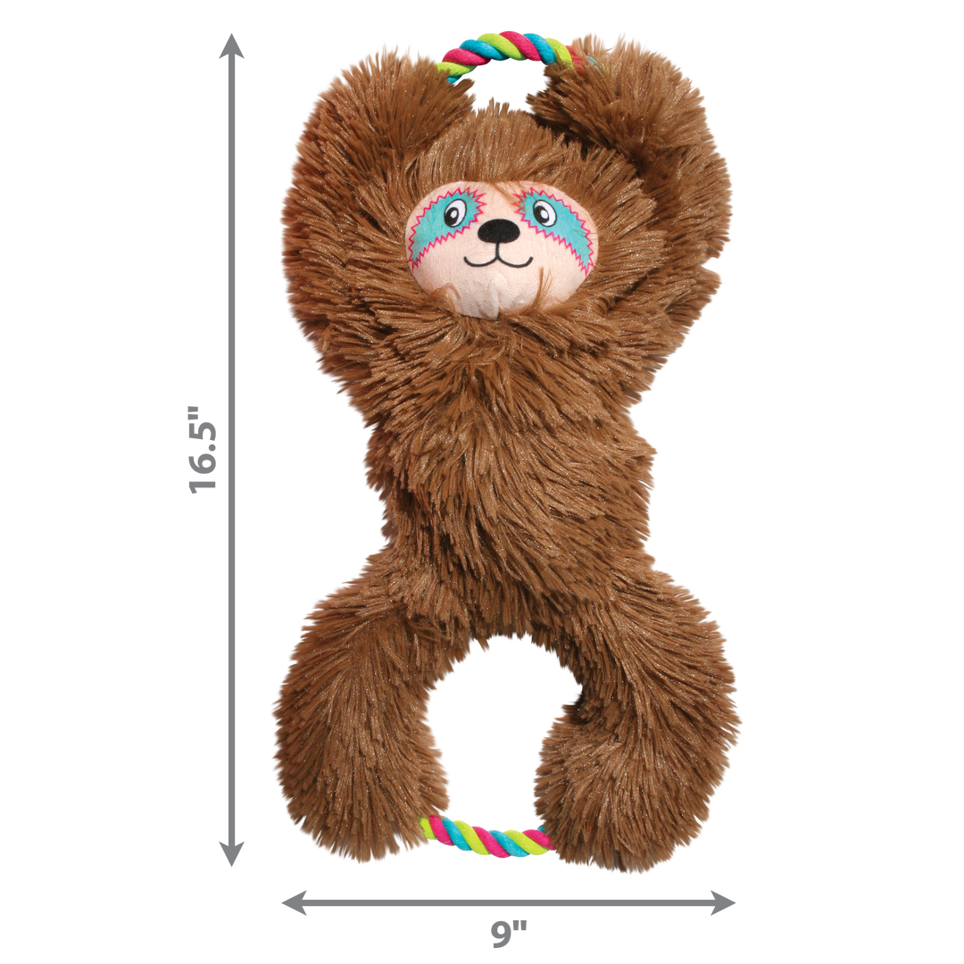 KONG Tuggz Sloth X-Large Dog Toy, dimensions