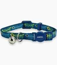 Ancol Peacock Print Cat Collar