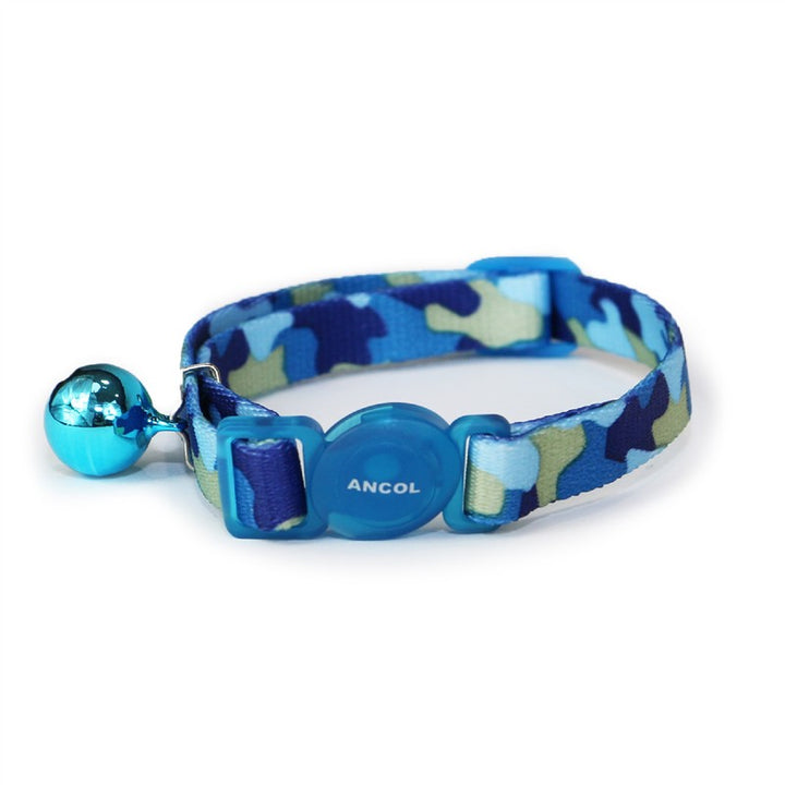 Ancol Camouflage Cat Collar Blue