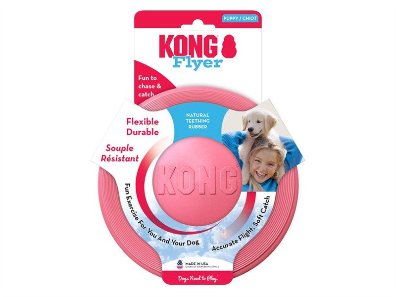 KONG Puppy Flyer Pink/Blue
