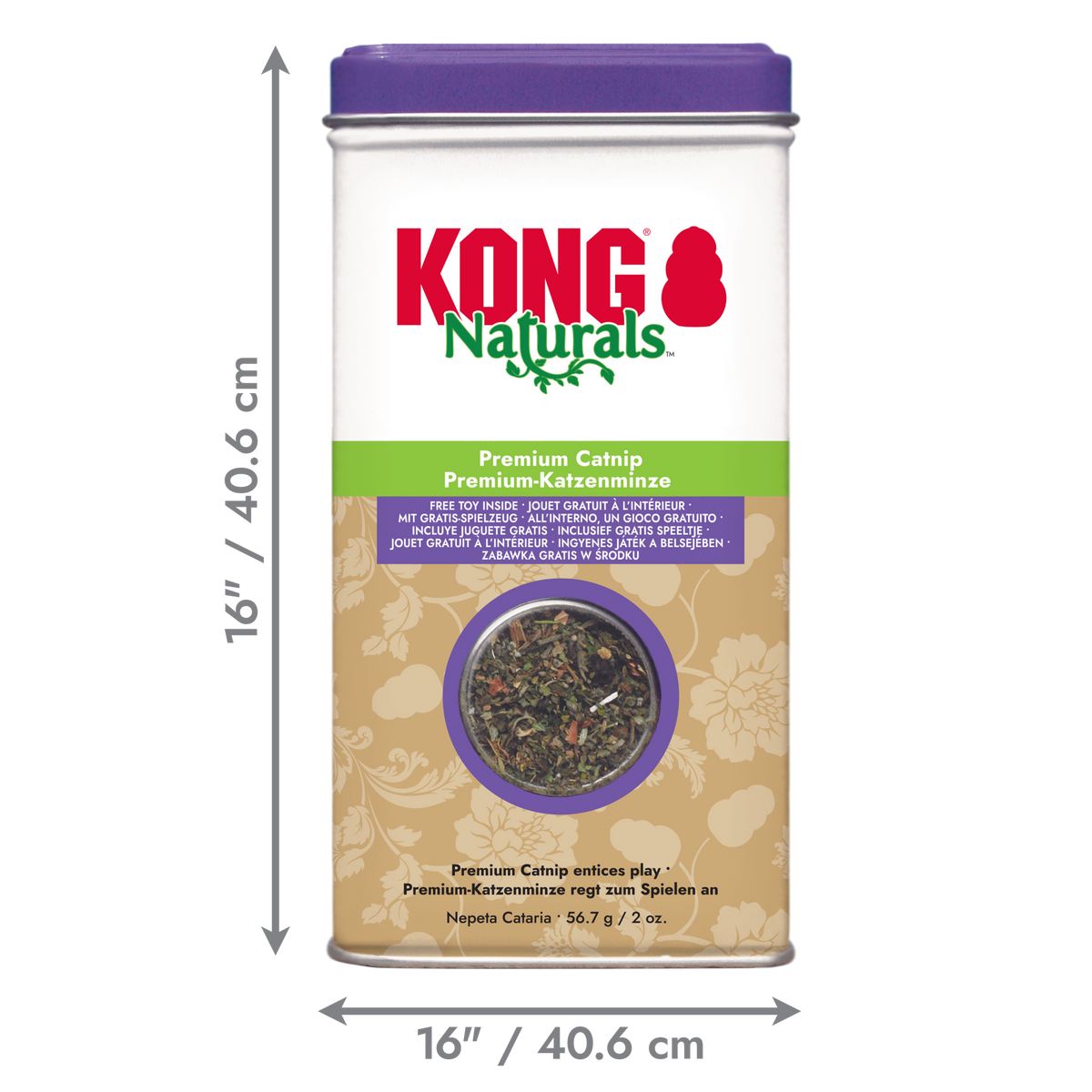 KONG Catnip Premium 2OZ, dimensions