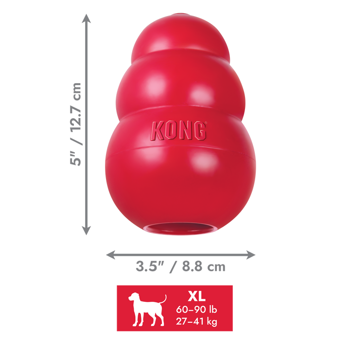 KONG Classic Toy Red - Extra Large, dimensions