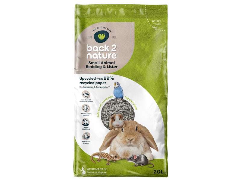 Back -2- Nature Small Animal Bedding and Litter 20L