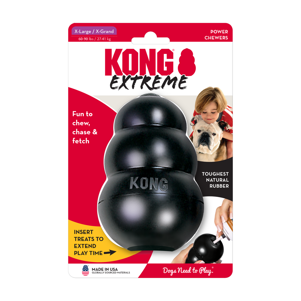KONG Extreme Toy Black X-Large, in packaging