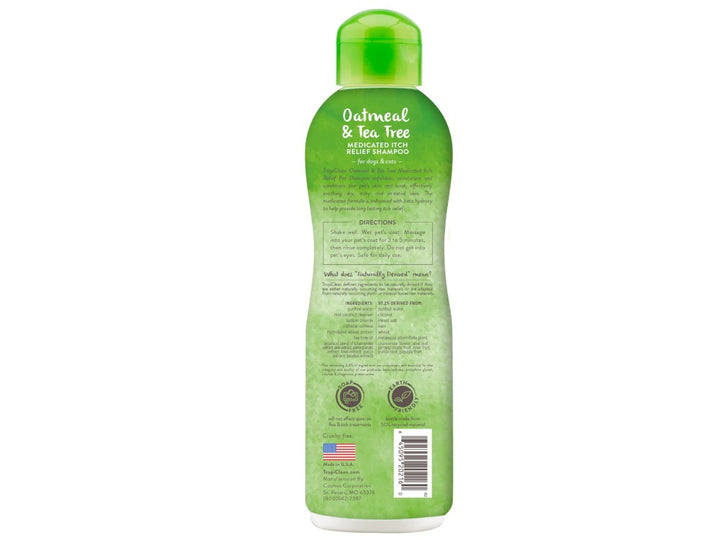 Tropiclean Oatmeal&amp;Tea Tree Medicated Shampoo 355ml (Dog) 