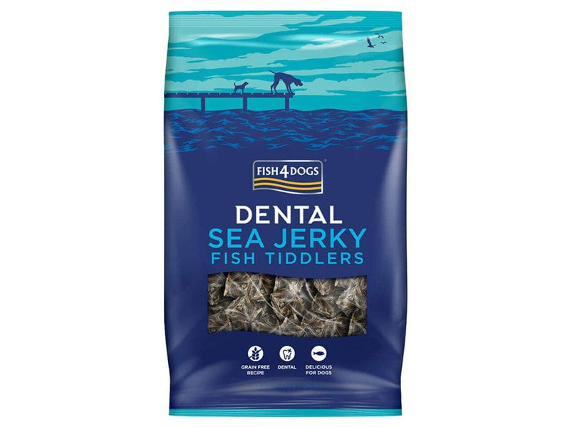 Fish4Dogs Dental Sea Jerky Fish Tiddler 115g Fish Treat