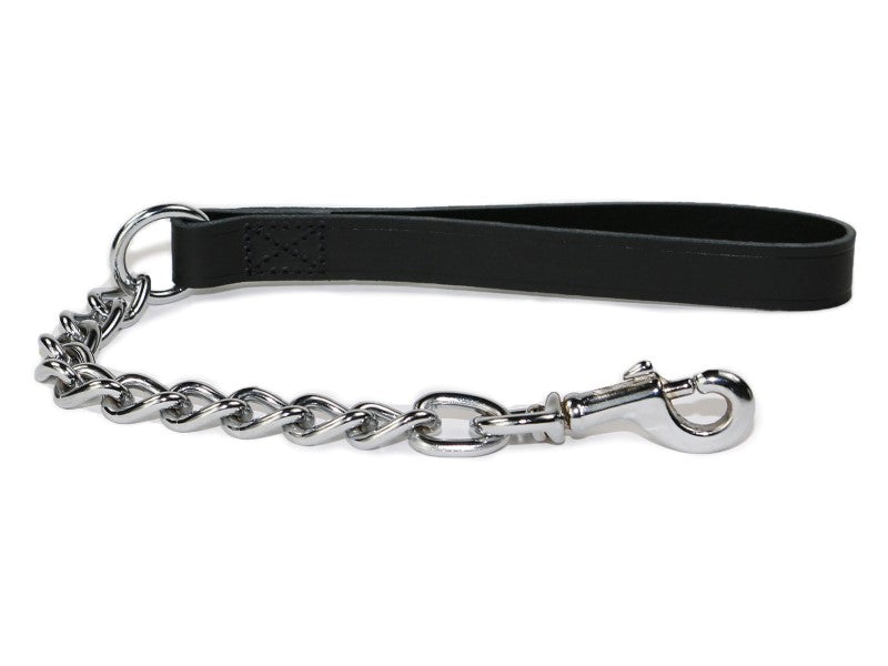 Ancol Extra Heavy Chain Lead Black 50cm 