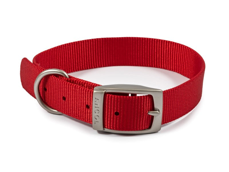 Ancol Viva Nylon Collar Red 51cm Size 5 