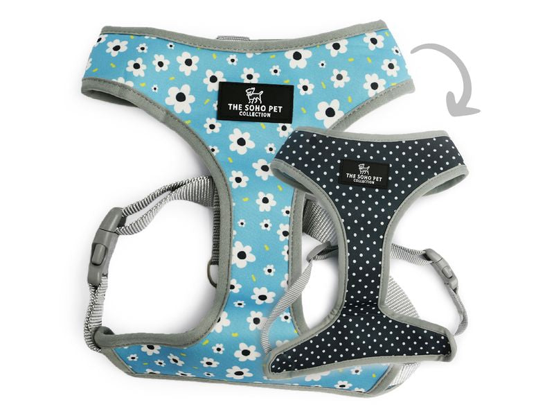 Ancol Soho Reversible Harness Daisy/Polka Extra Small 