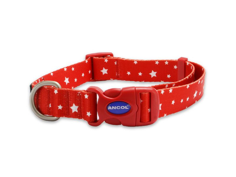 Ancol Soho Star Nylon Adj Collar Size 5-9 