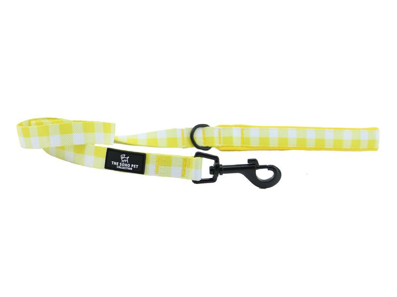 Ancol Soho Yellow Check Lead 100cm X 19mm 